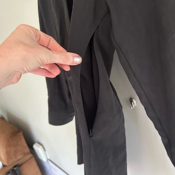 NWT ZARA Faux Wrap Long Sleeve Collared Mini Shirt Dress Scandi Minimalist Sz XS - Picture 9 of 16